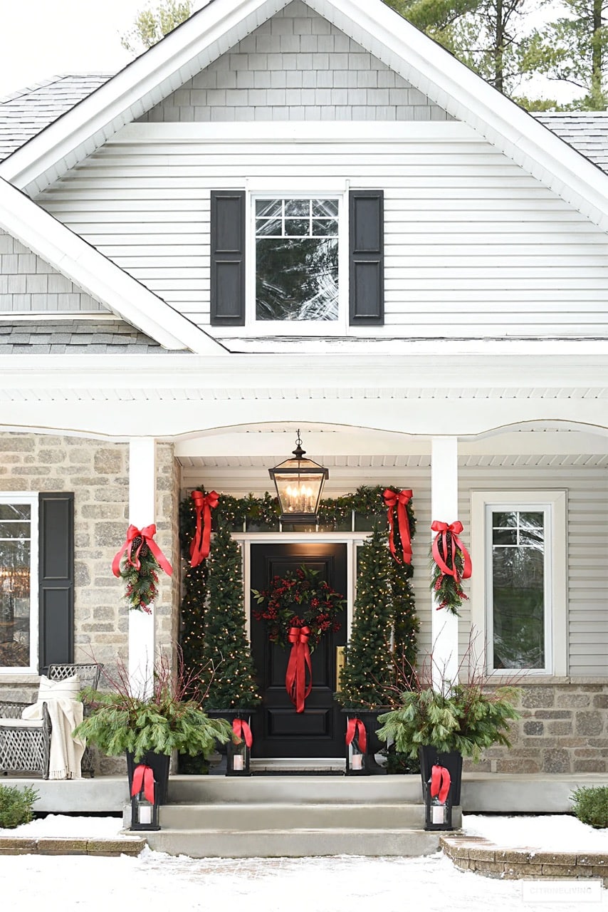christmas porch decor