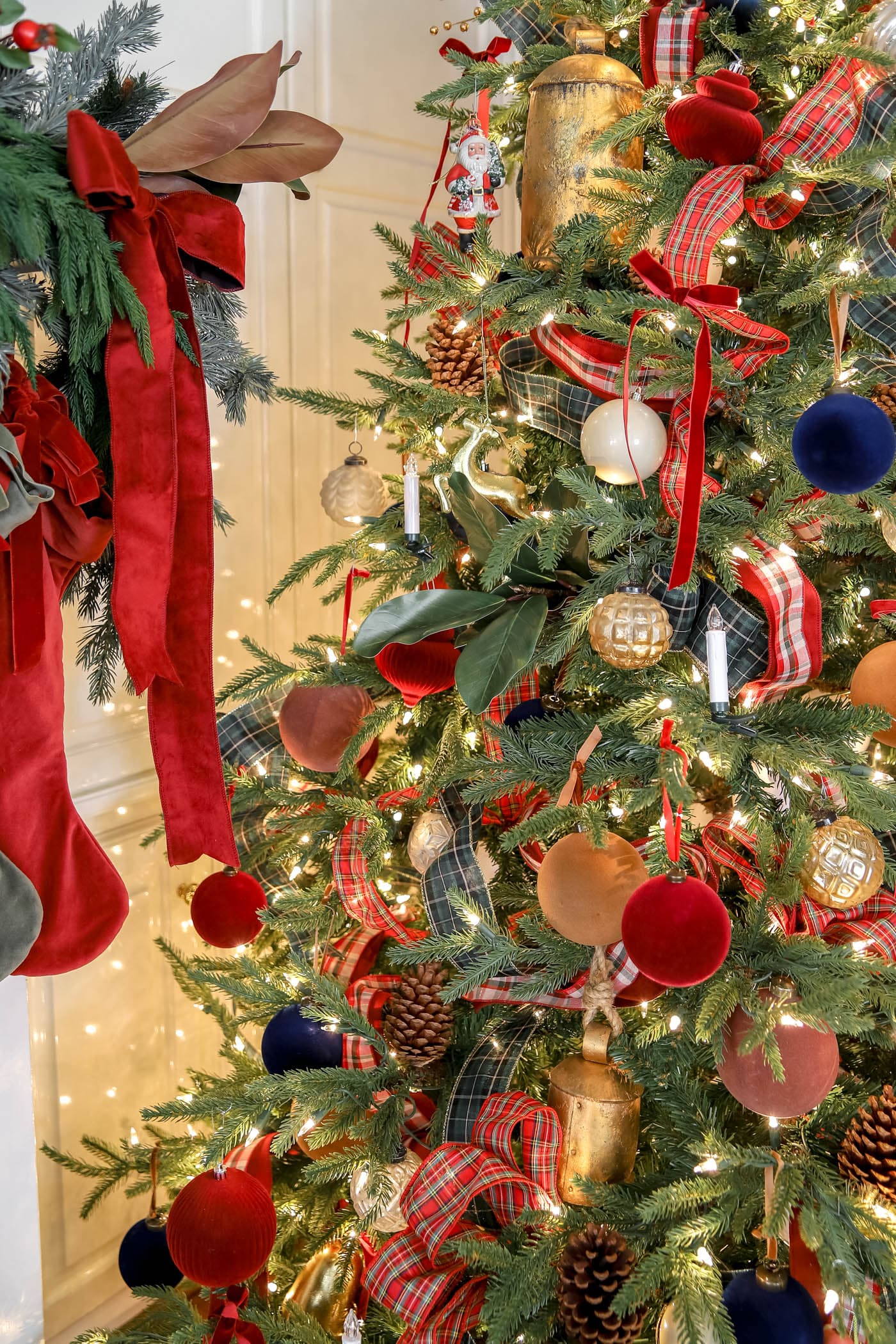 Ralph Lauren Christmas tree decor.