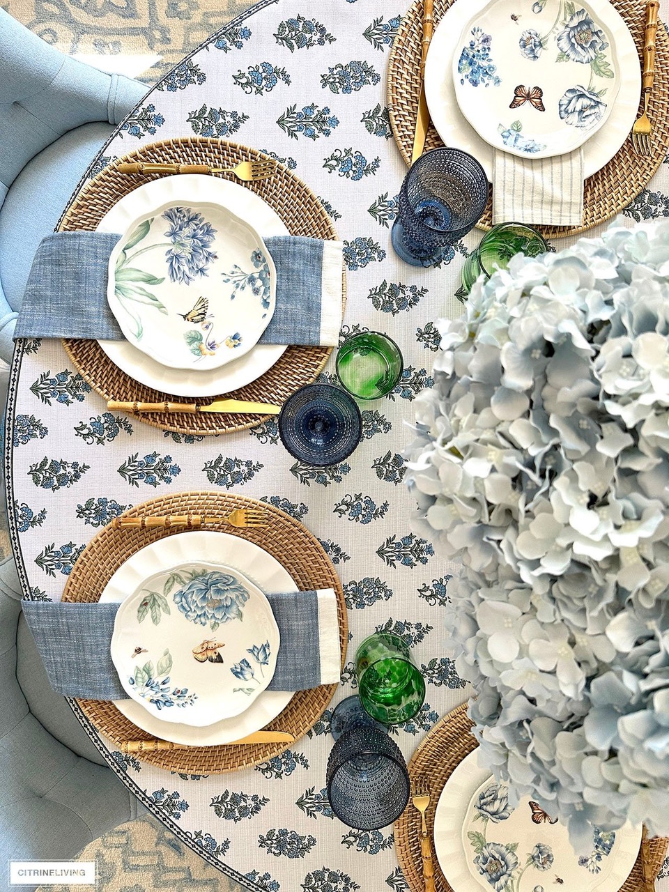 spring tablescape