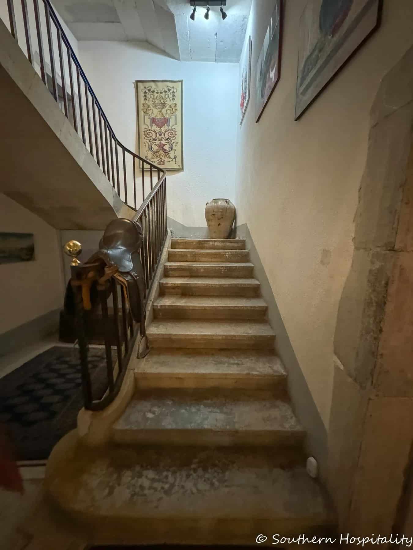 A private tour of the steps of a French home