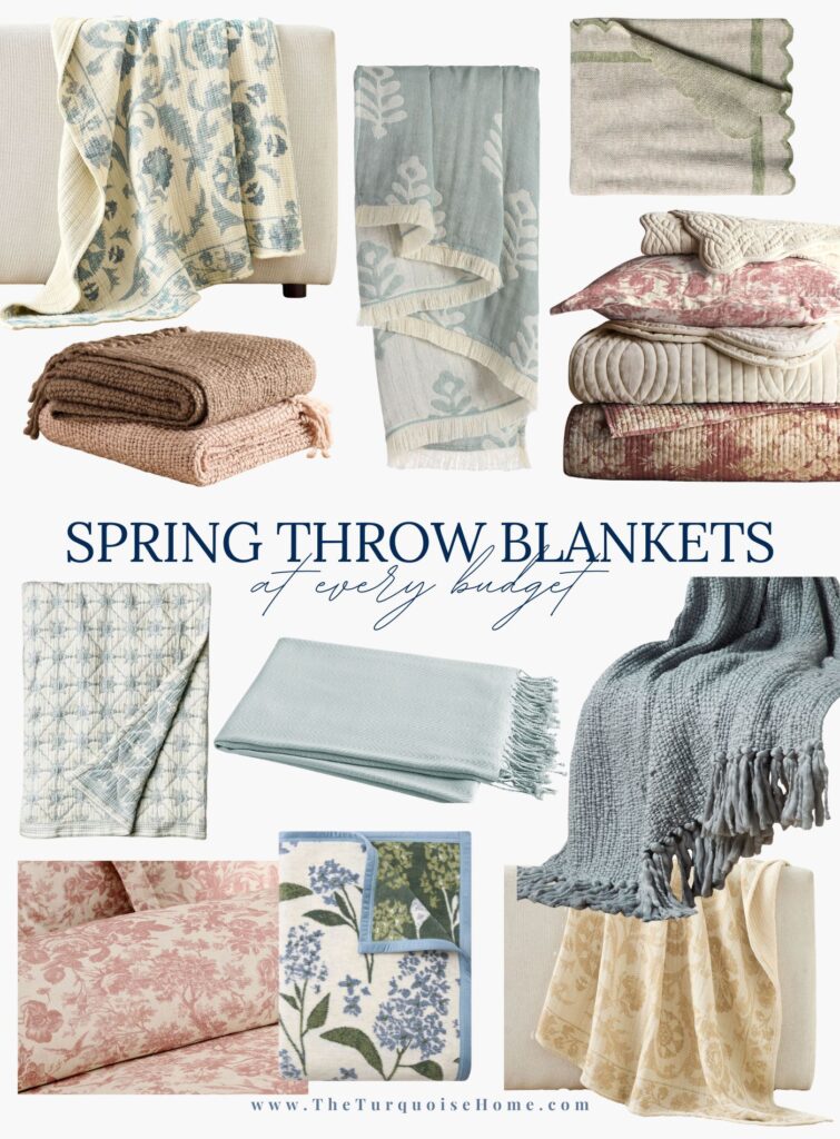 spring throw blankets