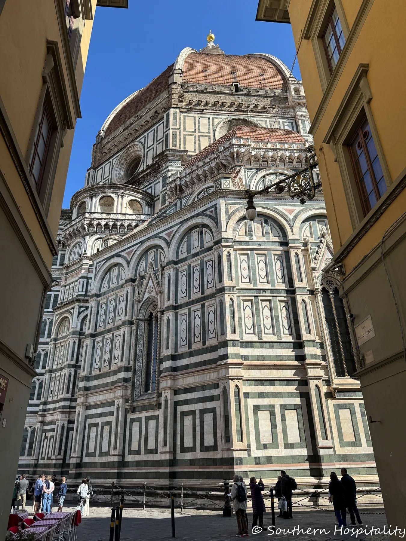 Florence Italy Duomo Cathedral exterior with Brunelleschi dome and detailed marble architecture