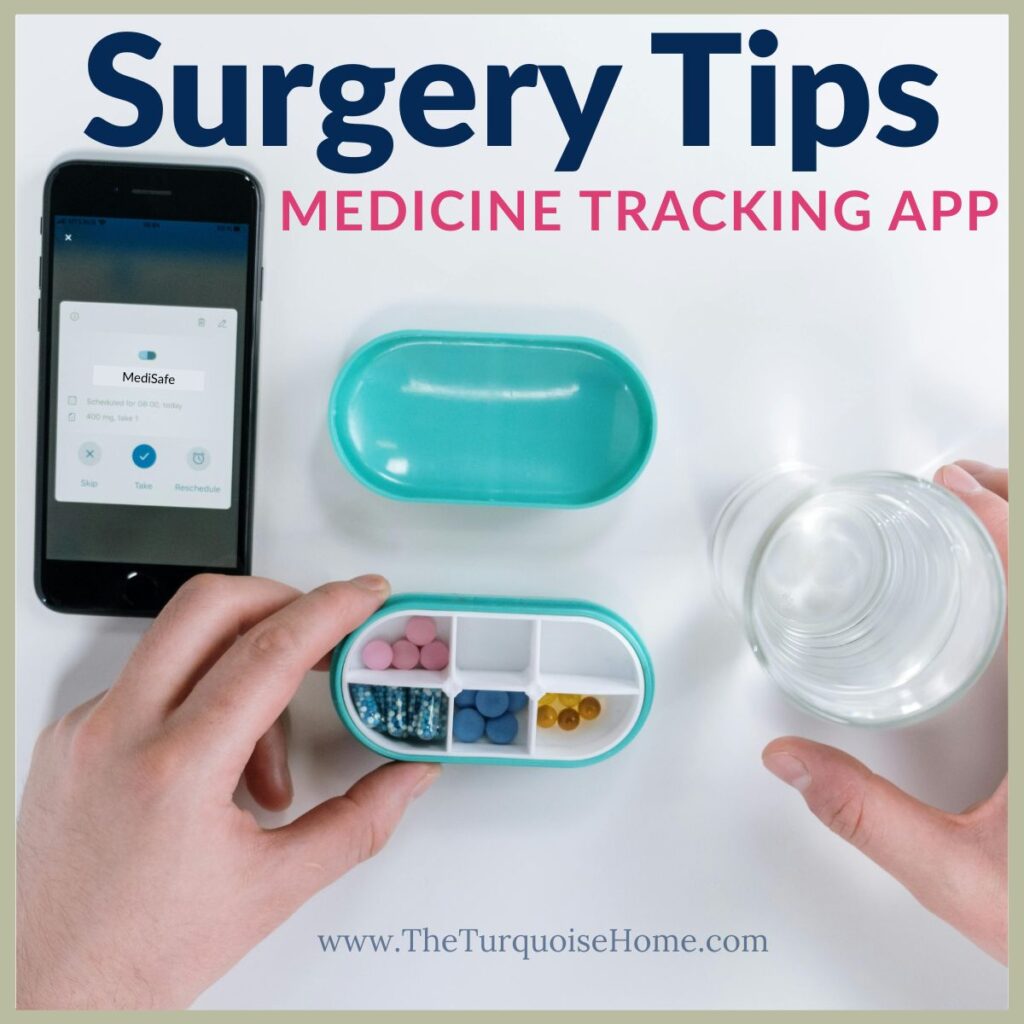 Medication tracker app surgery recovery tips