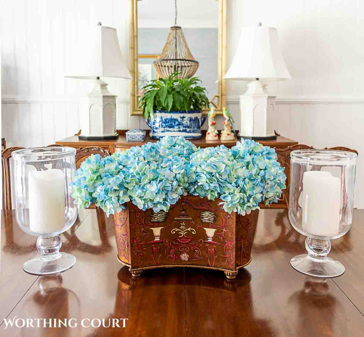 hydrangea season decor