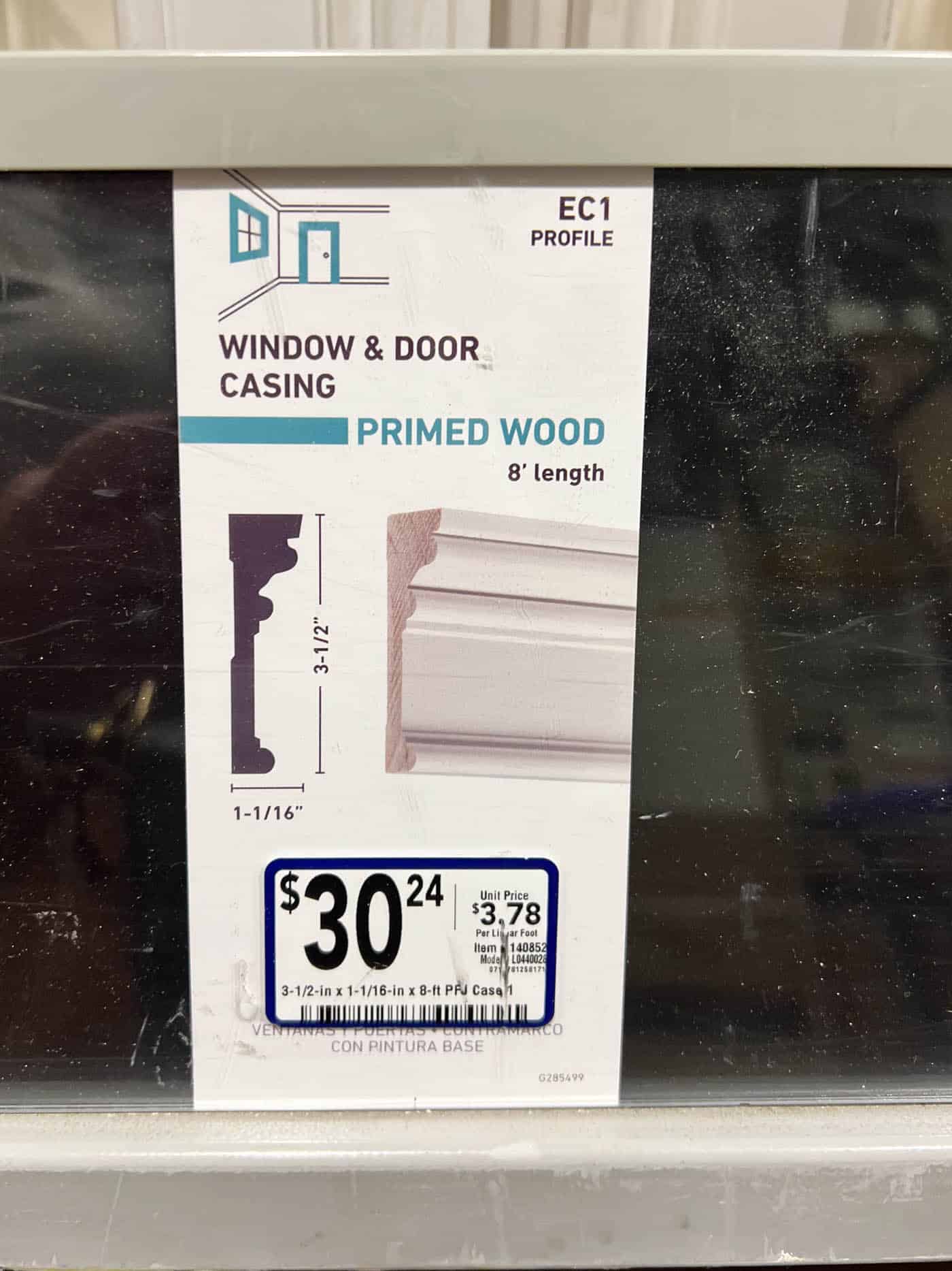 Decorative trim molding for a fancy Frame TV frame.