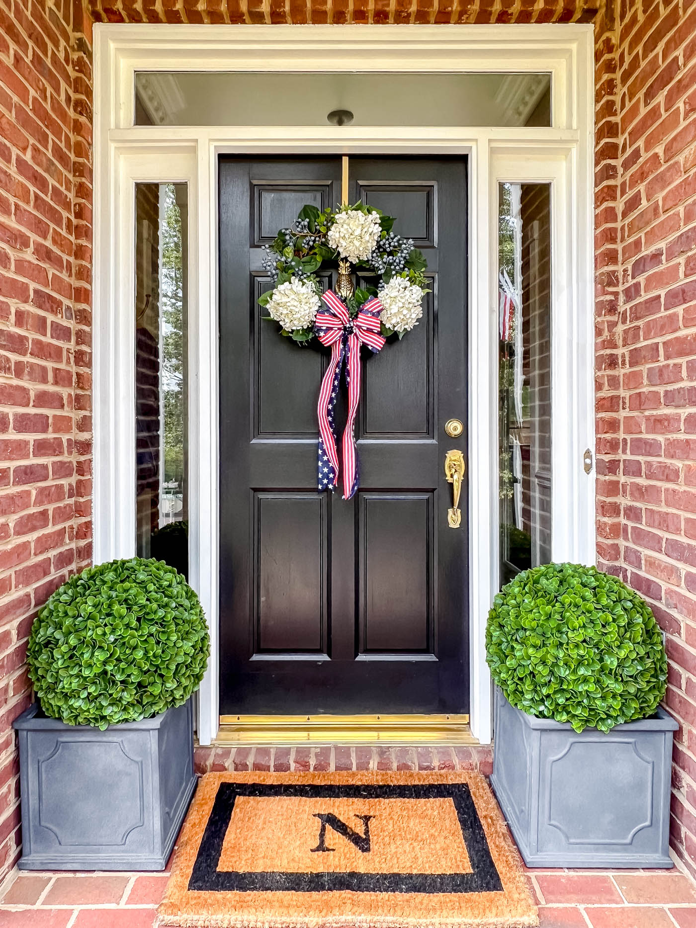 DIY patriotic wreath